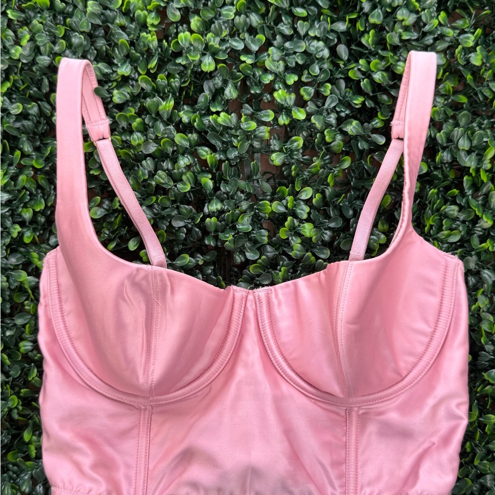 Victoria's Secret Pink Satin Bustier